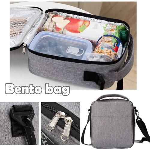 Reusable Leakproof Insulated Durable Cooler Lunch Bag Picnic Beach Lunch Box with Adjustable Shoulder Strap Office Work School