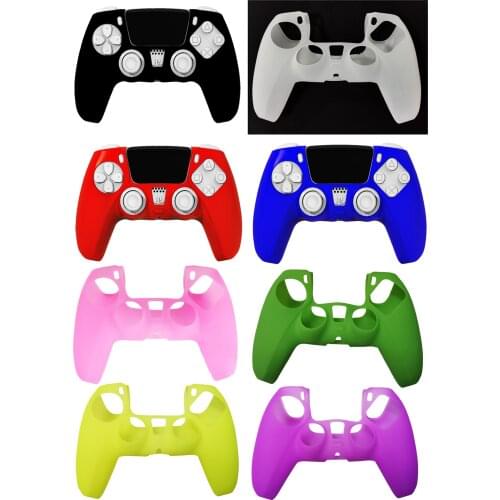 8 Colors Non-Slip Soft Silicone Skin Cover Protective Case For Playstation Dualshock 5 PS5 Controller Gamepad