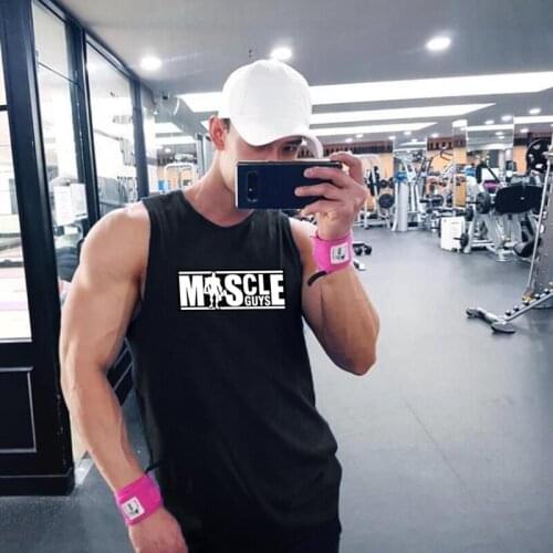 New Clothing Workout Summer Mesh Fitness Casual Fashion Gym Tank Top Men Sports Bodybuilding Singlets Sleeveless Quick Dry Vest