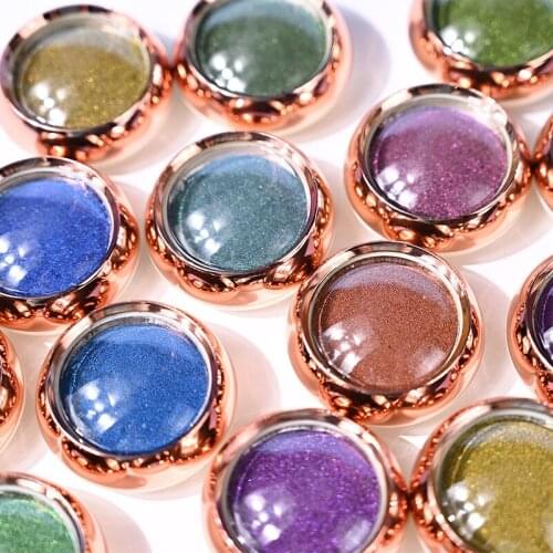 Chameleon Eyeshadow Palette Private Label Metallic Shiny Powder Pigment Professional Eyes Makeup Party Cosmetic Custom Logo