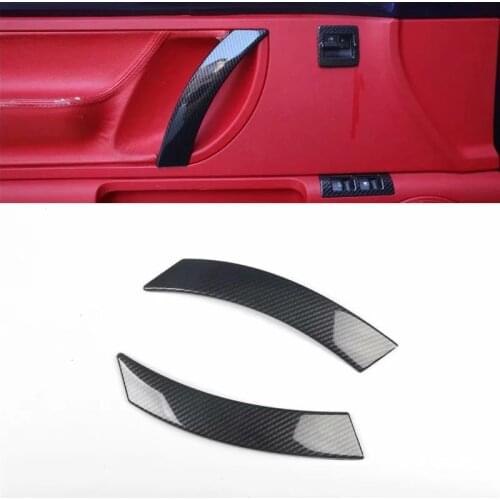 Fit For Volkswagen Beetle 2003-2010 2PCS Bright Carbon Fiber ABS Car Door Handle Bowl Protector Cover Trim Moldings Car Styling