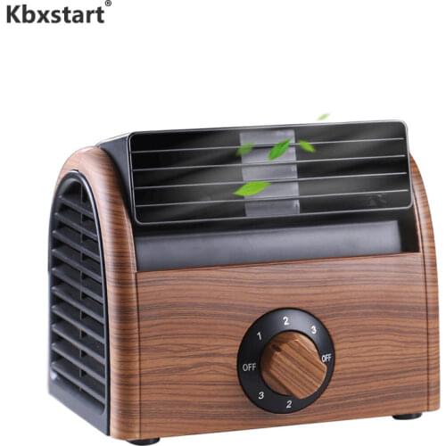 Kbxstart Mini Bladeless Fan Portable Ventilador 55dB Low Noise 3 File Wind Speed 220V ABS Energy-saving Desktop Fan