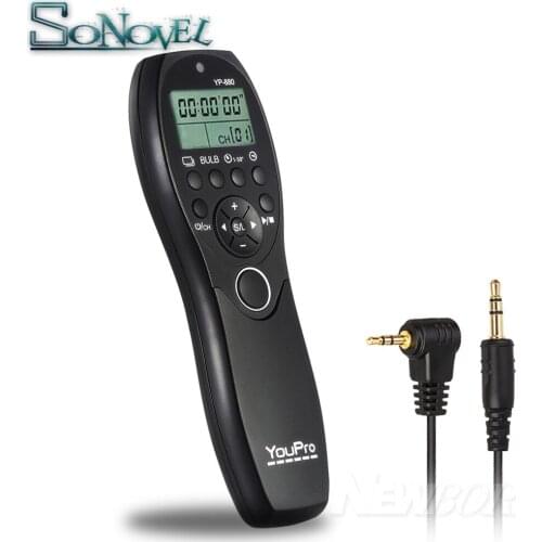 YP-880/E3 Timer Remote Control For Canon EOS 1300D 1200D 1100D 850D 800D 760D 750D 700D 650D 600D 200D 100D 80D 77D 70D RS-60E3