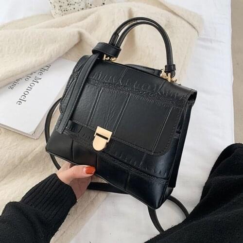 Luxury Stone Pattern Handbags Crossbody Bags For Women High Quality Pu Leather Messenger Bags Female Shoulder Bag Sac A Main