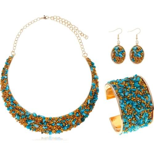Sakura Love African Jewelry Set Bridal Jewelry Fashion Gravel Earrings Bracelet Charm Woman Banquet Wedding Party Gift