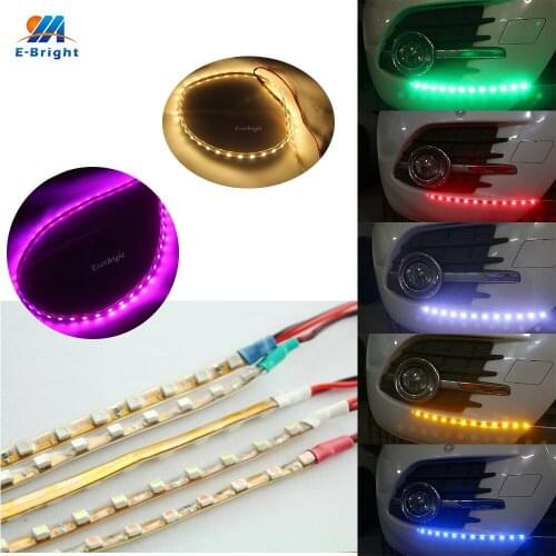45CM(17.7in) LED Strip Light Flexible Underglow Decorative Lights Underbody Car Side Door Lamps for Motorcycle 12V 100pcs