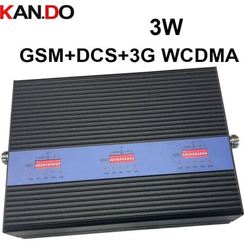 TRIBAND Booster 3W power 2G 3G 4G booster LTE repeater GSM 900 1800Mhz 2100MHZ booster DCS repeater ODM GSM booster