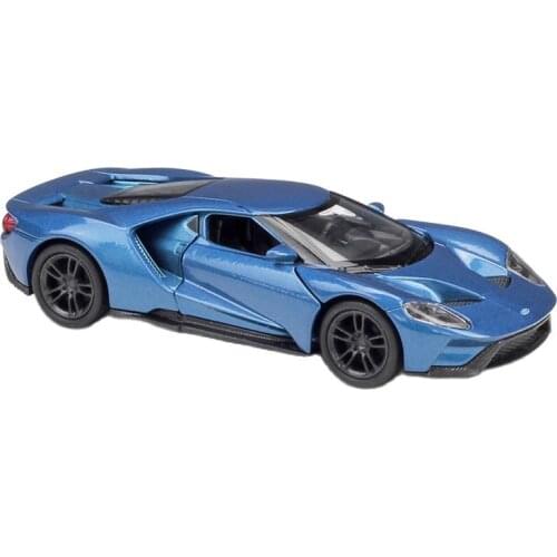 WELLY 1:36 2017 Ford GT Alloy Luxury Vehicle Diecast Pull Back Cars Model Toy Collection Xmas Gift