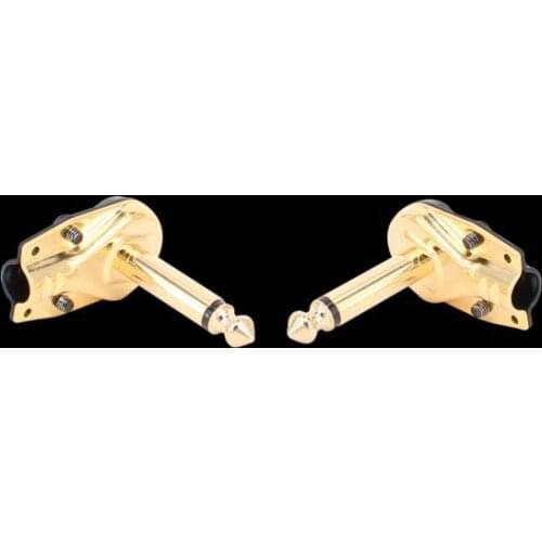 1pcs Jack 6.35mm Right Angle Mono Guitar Plug 90 Degree Elbow 6.5mm Jack Audio Microphone Amplifier Connector