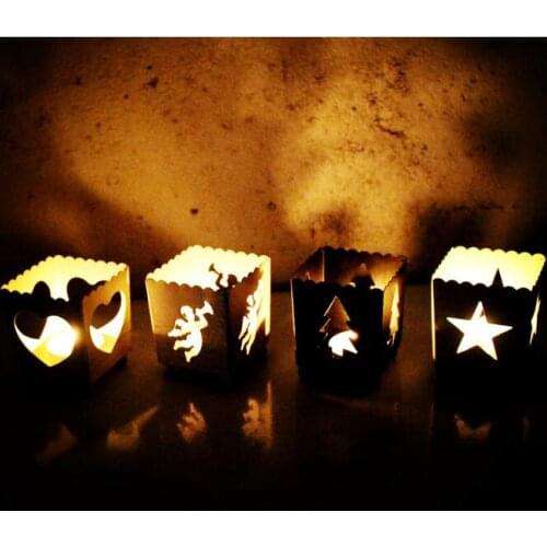 1PC Vintage Christmas Candle Holder Romantic Candlestick Home Party Decorations Home Decor enfeites para arvore de natal MK 012