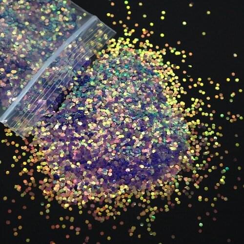 10g Chameleon Nail Sequins Glitter Holographic Gold Silver Flakes Mermaid Mini Hexagon Paillette 3D Manicure Nail Art Decoration