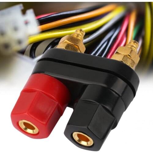 10pcs 4mm Banana plugs Couple Terminals Red Black Connector Amplifier Terminal Binding Post Banana Speaker Plug Jack Tools