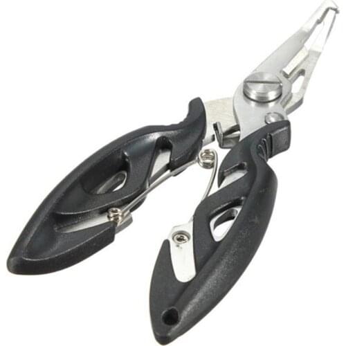 12.5cm Multifunction Stainless Steel Fishing Plier Scissor Braid Line Lure Cutter Hook Remover Tackle Tool Cutting Fish Tongs