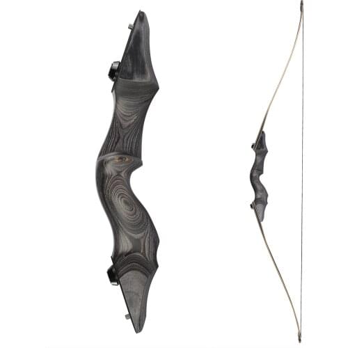 60 Inches Long Bow 30-60 LBS with 15 inches Camo Riser Junxing F172 for Archery Hunting Shooting