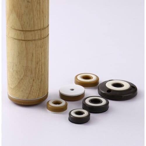 8Pcs Non Slip Furniture Pads Hardwood Floor Protectors for Table Chair Sofa Couch Leg Pads Non Skid Furniture Sliders with Screw