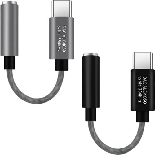 Type-C to 3.5mm USB C to Mic Jack Audio Adapter, Stereo Headphone Adapter External Audio Adapter for Smartphones Phones