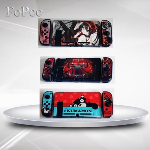 FoPcc 18 Designs NS Colorful Pattern Hard Crystal Protective Cover Shell Case for Nintendo Switch