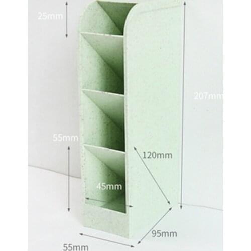 Pencil Holder Student Desktop Fashion Creativity Nordic Makeup Brush Barrel Storage Box Cute Girl Slant Plug Simple Small Boxes