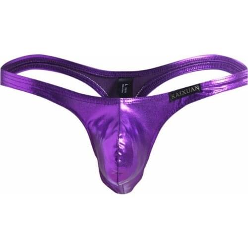 Men Thong G-string Jockstrap PU Leather Erotic T-back Panties Penis Pouch Latex Thongs Cueca Underwear Tanga Slip Hombre Bikini