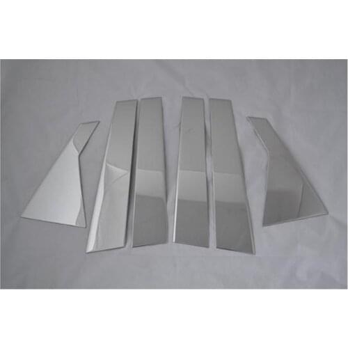 FOR NISSAN QASHQAI J10 2008-2015 WINDOW CHROME PILLAR POST COVER TRIM MOLDING GARNISH ACCENT STYLING ACCESSORIES