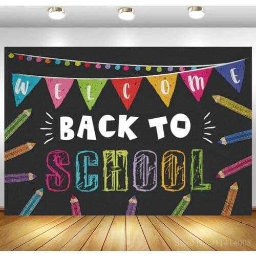 Back to School Photography Backdrop Chalkboard Children Background Photo Studio Backdrop Photocall Photo Prop