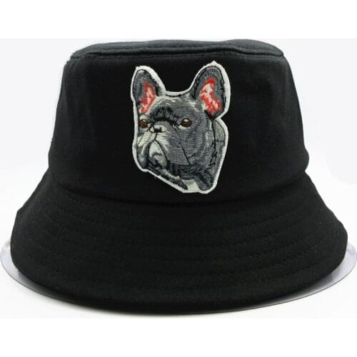 Animal embroidery cotton Bucket Hat Fisherman Hat outdoor travel hat Sun Cap Hats for kid men Women