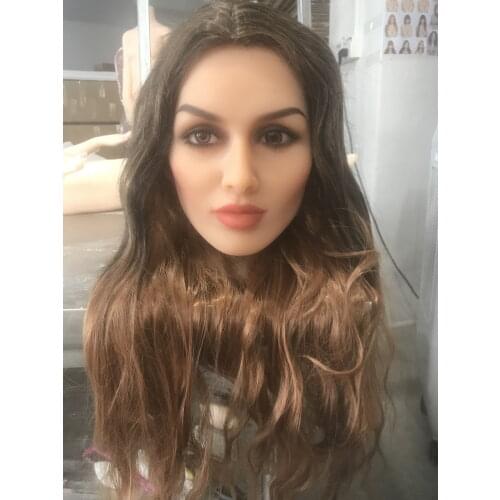 Realistic Silicone Love Doll Head Oral Sex Toy Sex Tools For Men TPE Sex doll Head