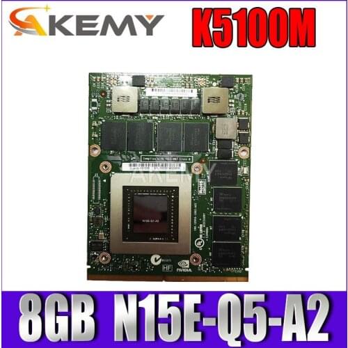 K5100M K5100 GDDR5 8GB Vedio Graphics Card N15E-Q5-A2 With X-Bracket For DELL M6700 M6800 For HP 8770W ZBook15 G1 G2 Test OK