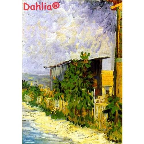 Van Gogh Oil Painting Scenery Arts Needlework Embroidery DIY Cross Stitch Kits Crafts 14CT Unprinted Home Decor Handmade