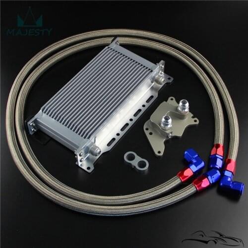 19 rows OIL COOLER KIT Fits For BMW MINI COOPER R56 S SUPERCHARGER w/Mounting Bracket