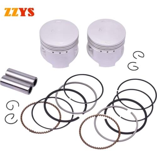 2pc 49mm 49.25mm 49.5mm 49.75mm 50mm STD +25 +50 +75 +100 125cc Motorcycle Piston Rings Kit For YAMAHA XV250 XV 250 XC125 XC 125