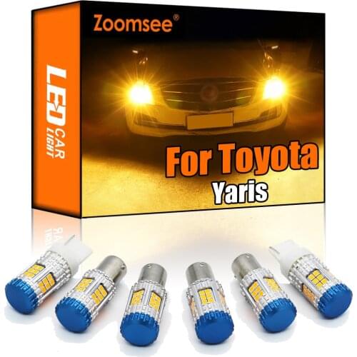 Zoomsee Canbus For Toyota Yaris 1999-2020 No Hyper Flash Error Auto LED Front Rear Turn Signal Light Indicator Bulb PY21W W21W