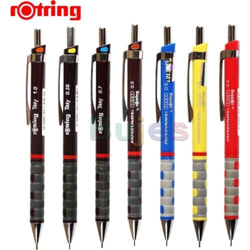 Rotring Mechanical Pencil Tikky,0.3/0.5/0.7/1.0mm,dual-material Softtouch Rubberized Grip,comfortable To Hold,School supplies