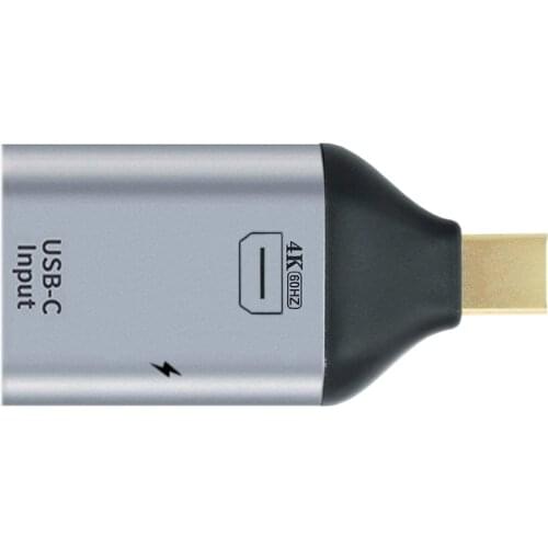 Mini Displayport DP Sink HDTV & PD Power to USB-C Type C Female Source Adapter 4K 60hz 1080p for Phone & Laptop