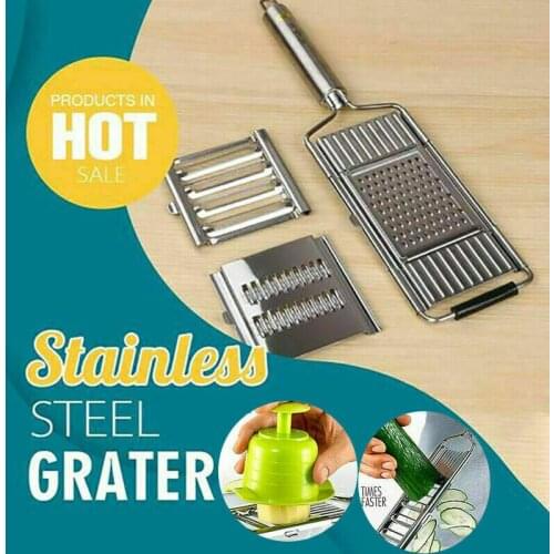 Multi-functional 3-in-1 Vegetable Slicer Stainless Steel Peeler Fruit Potato Onion Grater Cutter Shredders Kitchen Accessories