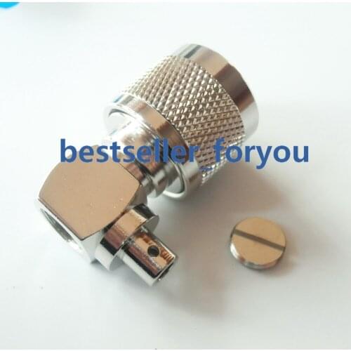N male right angle soldering for RG402 0.141" cable RF Coaxial Connector Free shipping