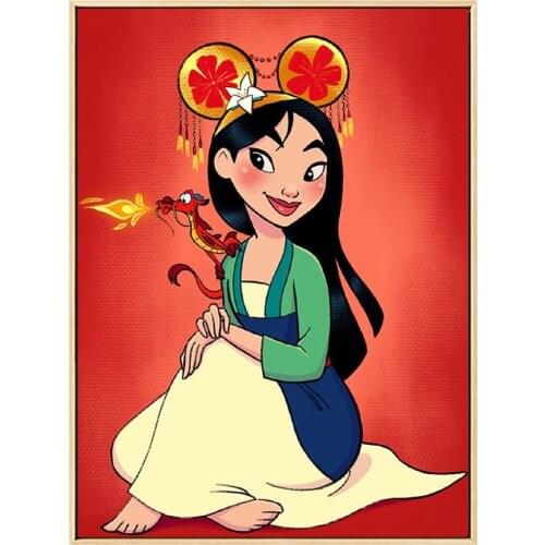 Disney 5D DIY Diamond Painting Princess "Mickey Mouse Headwear" Series Diamond Embroidery Kit Handcraft Home Decoration