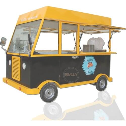 New Design Customized Food Cart Business Mobile Coffee Pizza Hot Dog Trailer With Equipment Snack Ice Cream Coffee Kiosk Bus
