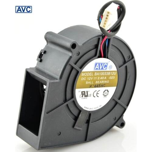 AVC orginal BA10033B12U 9CM 9733 97*94*33 DC 12V 2.4A centrifugal computer cpu cooling fans air blowers