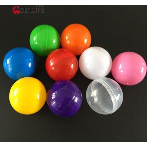 5Pcs 40MM Plastic Empty Toy Capsules Surprise Ball Colorful Eggshell Can Open Container For Amusement Doll Gift Vending Machine