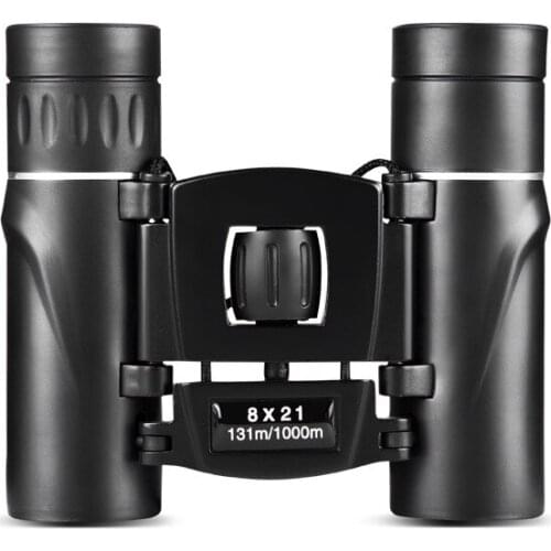 Portable Lens Zoom Binoculars Telescope 8X21 Compact Telephoto Long Distance Foldable HD Powerful Mini Telescope