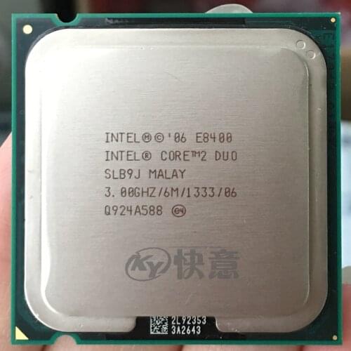 Intel Core 2 Duo E8400 Processor Dual-Core 3.0Ghz FSB 1333MHz Socket 775 CPU