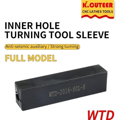 Shockproof bar cutter sleeve WDT-2016-80/ 2020-80/ 2525-80/ 1616 -5 /6 /7 /8 /10/12/14/16/18/20 fixed inner hole turning bar