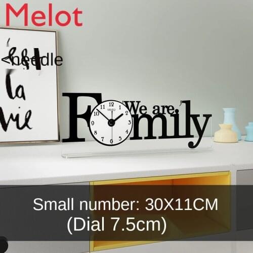 Nordic Clock Decoration Modern Simple and Fashionable Clock Living Room Home Mute Desk Clock Creative Desktop Desktop Pendulum
