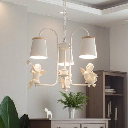 Nordic lamps angel living room chandelier simple style lamp modern home creative personality bedroom dining room lighting
