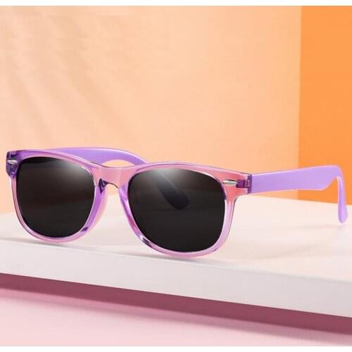 2021 New Children Polarized Sunglasses Fashion Colorful Multicolor TR Frame Sun Glasses SC1004