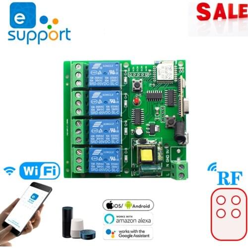 DIY Smart WIFI 85V-250V Output Inching/Selflock Light Timer Module Relay For Household Circuit Switches