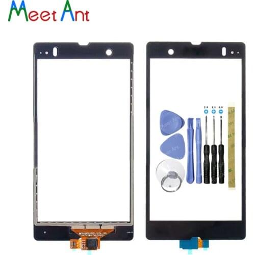 High Quality 5.0" For Sony Xperia Z L36h L36i C6606 C6603 C6602 Touch Screen Digitizer Front Glass Lens Sensor Panel