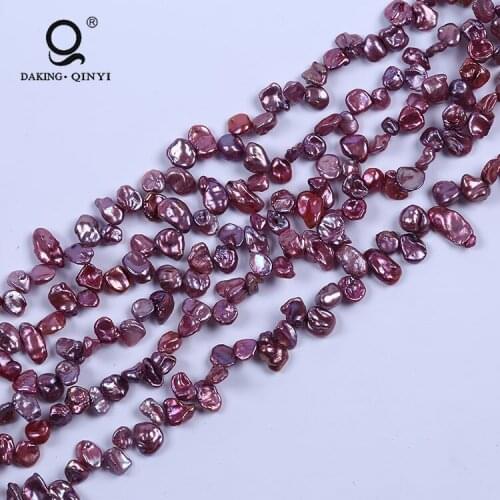 Daking Jewelry Loose Purple Keshi Pearl In Bulk Freshwater Pearl Strand