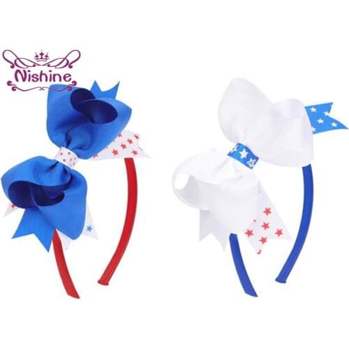 1 PCS Infant Cute Cartoon Hair Hoop Glitter Sequins Striped Bowknot Elastic Hairbands Princess Headwear Kids Photography Props